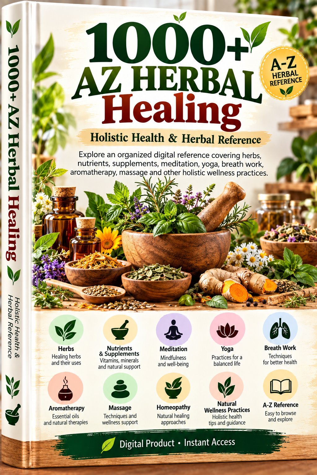 1000+ AZ Herbal Healing ebook cover